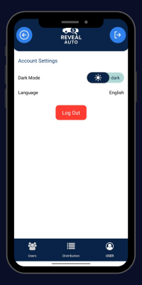 Reveal Auto App Interface